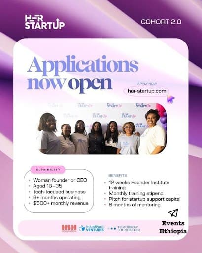 Her StartUp Cohort 2.0: Applications Now Open (1/1)